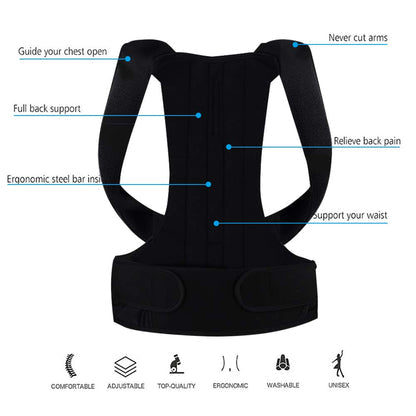 Posture Corrector Belt For Men And Women, Back Support And Shoulder Belt