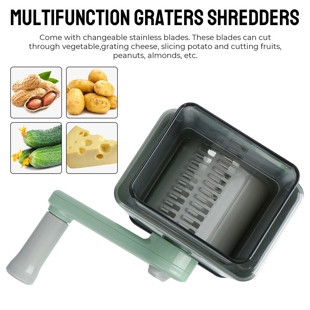 3 in 1 Rotary Vegetable Slicer - Big Size