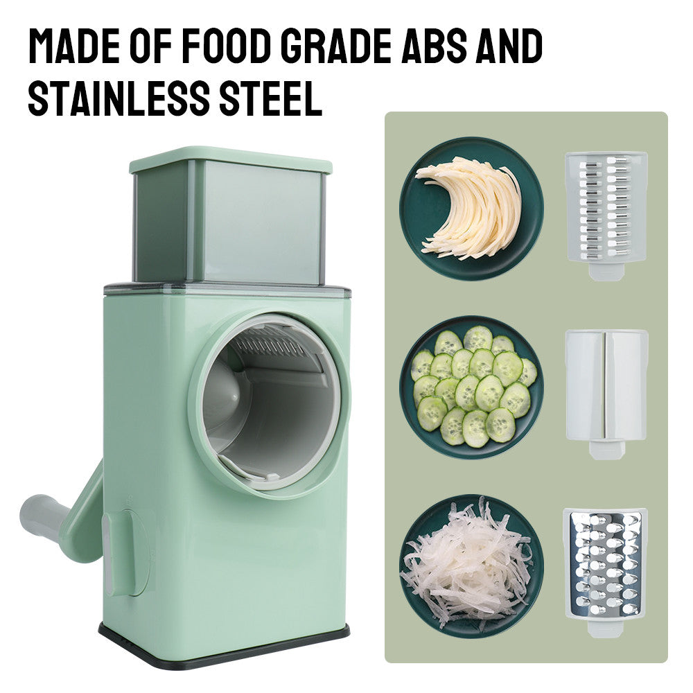 3 in 1 Rotary Vegetable Slicer - Big Size