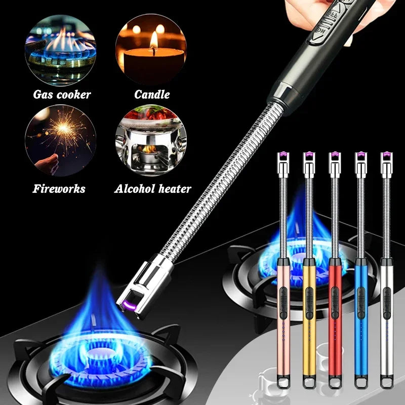 Windproof Electric Rechargeable Lighter With Flexible Neck