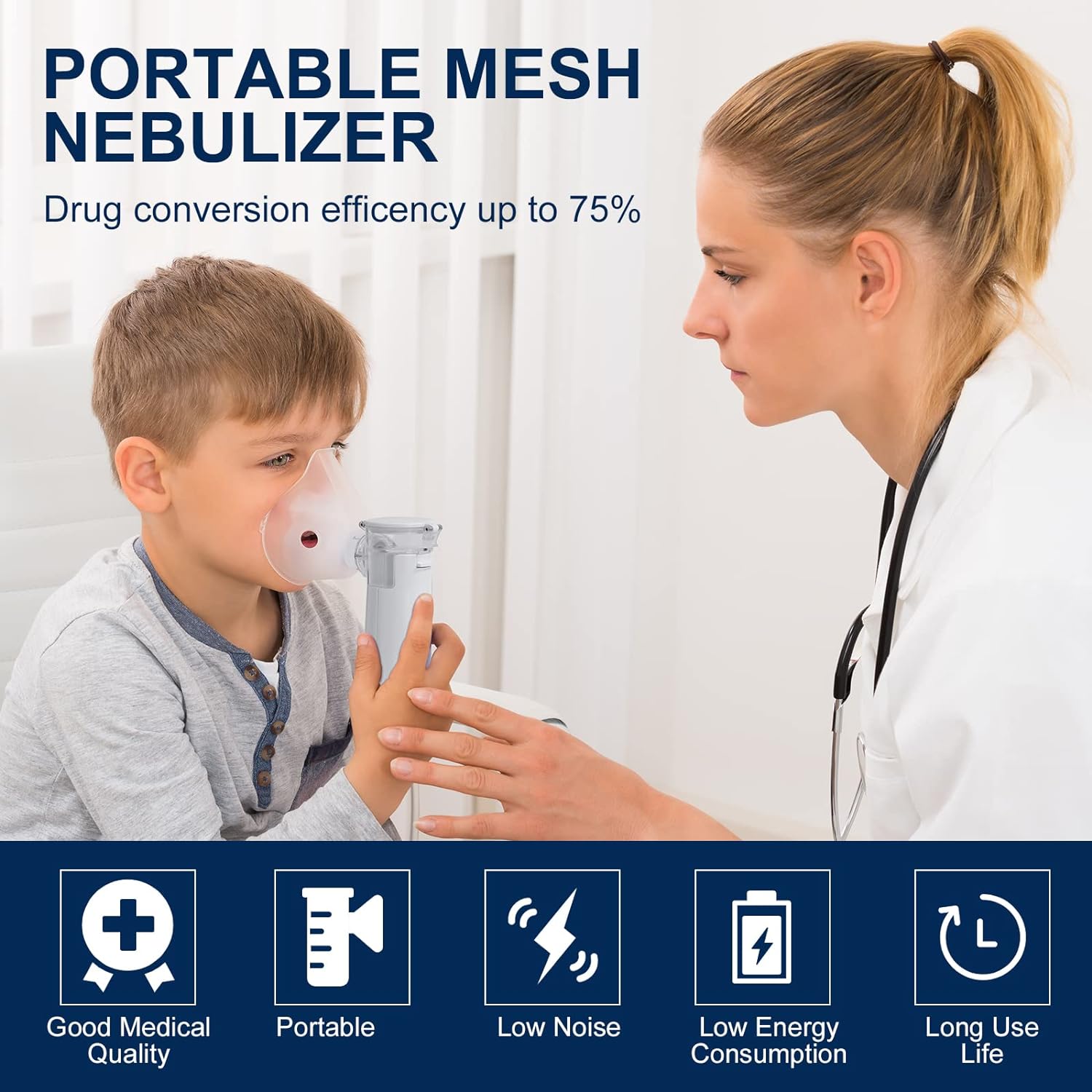 Portable Mesh Nebulizer For Kids & Adults