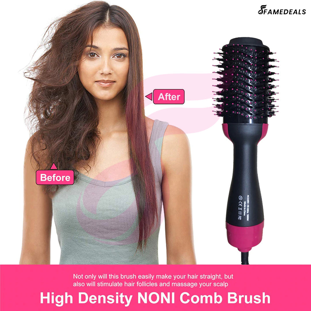 2 in 1 Hot Air Brush One-Step Hair Dryer And Volumizer Styler Roller