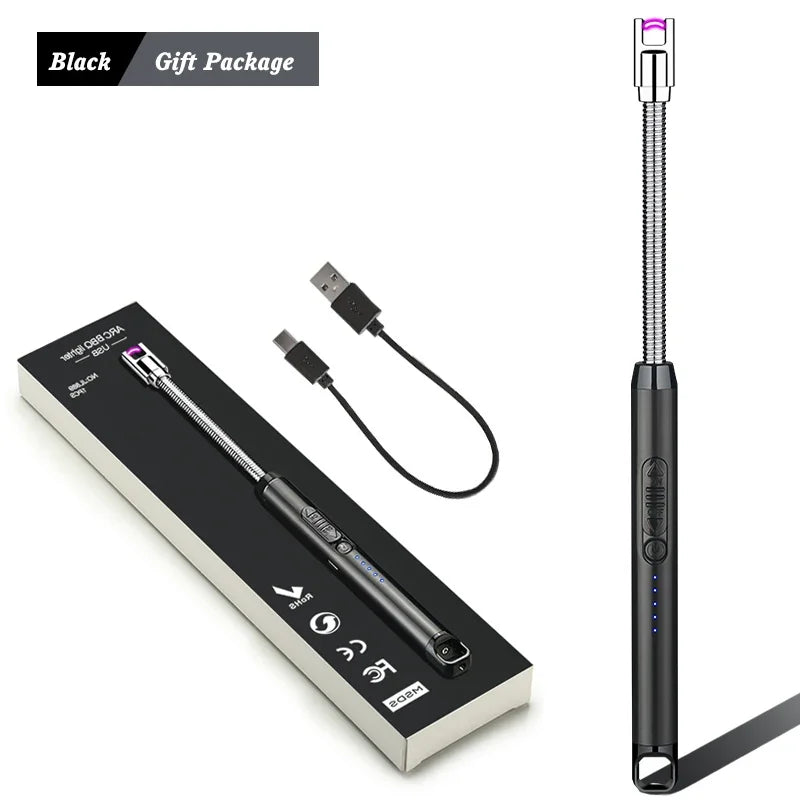 Windproof Electric Rechargeable Lighter With Flexible Neck