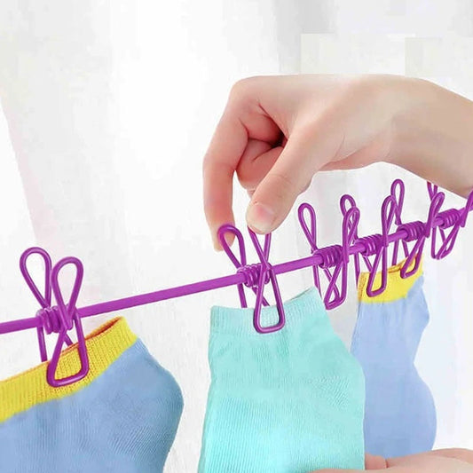 Cloth Drying Rope Set of 2 Piece with Hooks