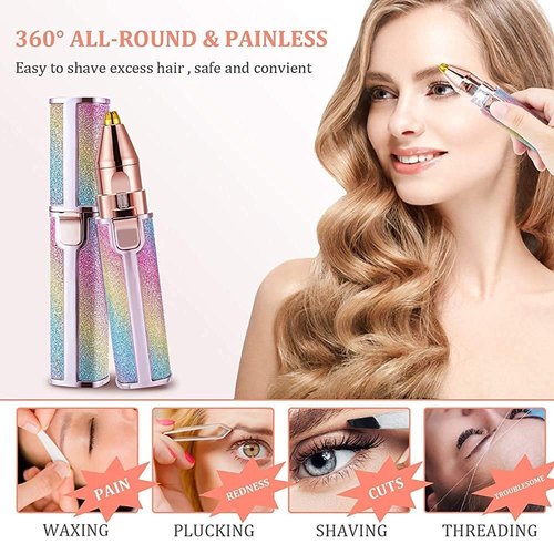 Eshopz 2 in 1 Eye Brow And Facial Hair Remover