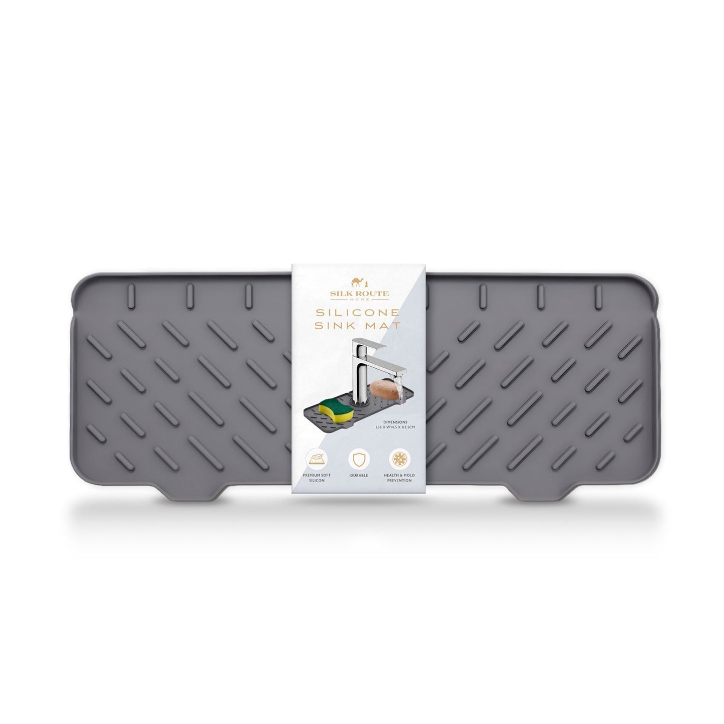 Silicone Sink Faucet Draining Mat EFFICIENT WATER DRAINAGE