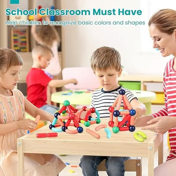 42 PCs Set of Magnetic Building Blocks for Kids Brain Development