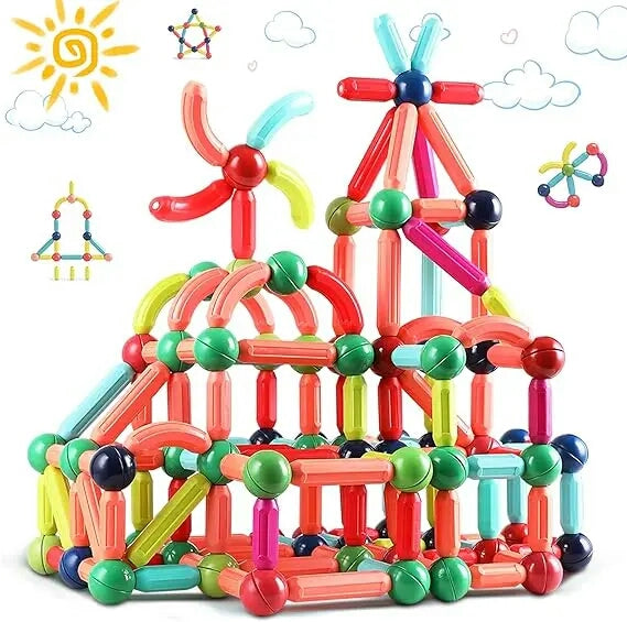 42 PCs Set of Magnetic Building Blocks for Kids Brain Development