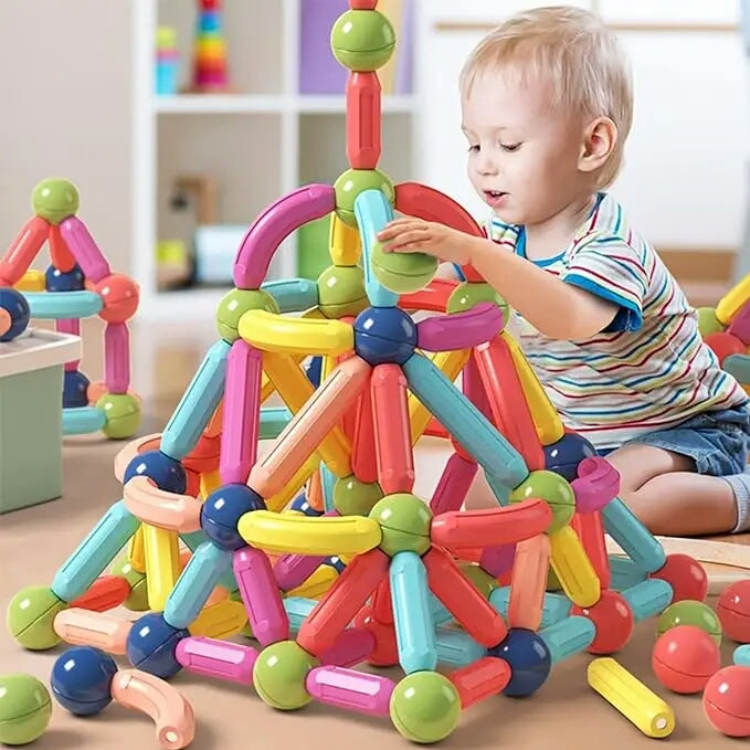 42 PCs Set of Magnetic Building Blocks for Kids Brain Development