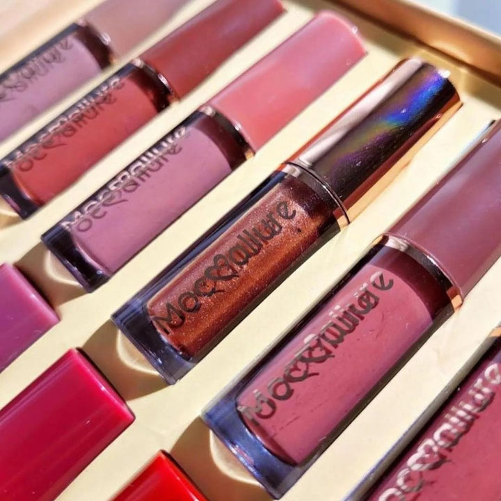 Lipgloss Set Hydrating, Long Lasting Gloss For Stunning Lips (Pack Of 12)