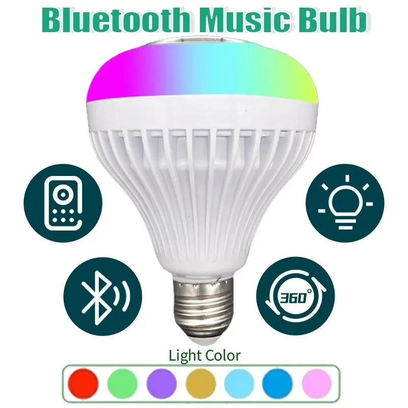 Smart Led Light Bulb With Built-in Bluetooth Speaker