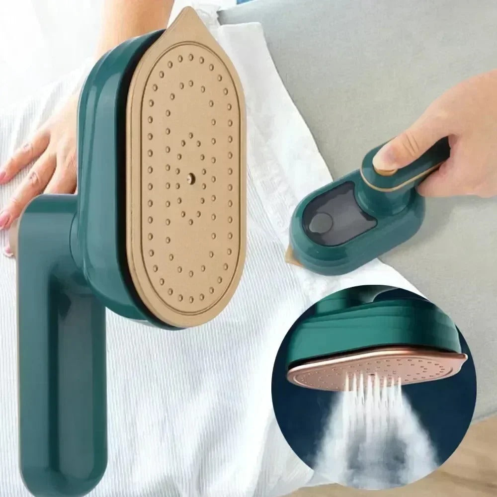 Portable Handheld Mini Steam Iron 180° Rotatable For Home & Travel