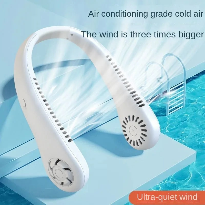 Rechargeable Air Cooler 3 Speed Neck Fan