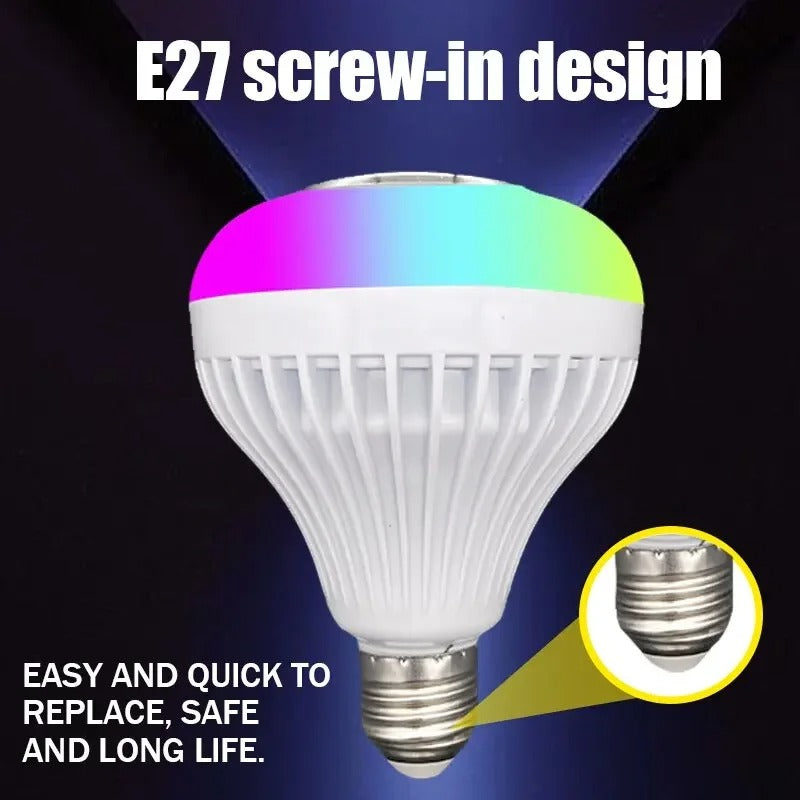Smart Led Light Bulb With Built-in Bluetooth Speaker